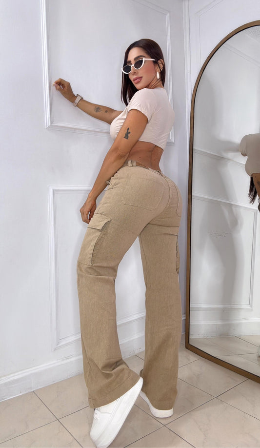 Pantalón Palazzo Cargo REF 1007