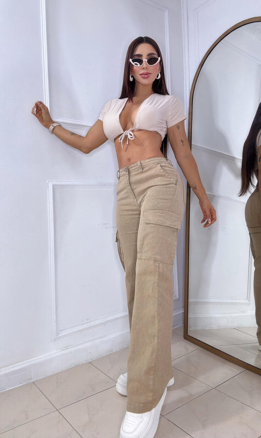 Pantalón Palazzo Cargo REF 1007