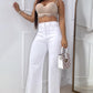 Mom Flare Palazzo Blanco